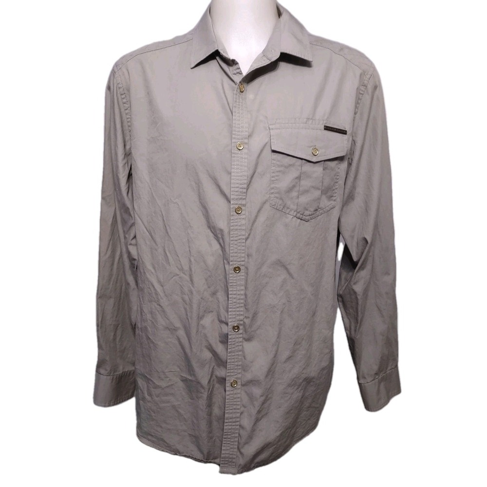 Sean John Shirt Mens Size XXL Collared Long-Sleeve 100% Cotton Button Up Pockets